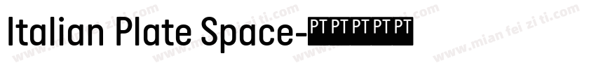 Italian Plate Space字体转换